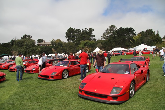 Ferrari F40 birthday celebration