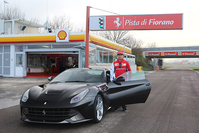 Kimi and The F12 Berlinetta