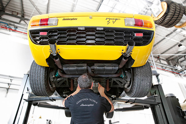 Lamborghini Relaunches Restoration Center Rear