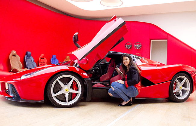 Marion Bartoli visits Maranello