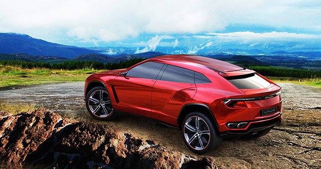 2018 Lamborghini SUV Concept Rear Angle