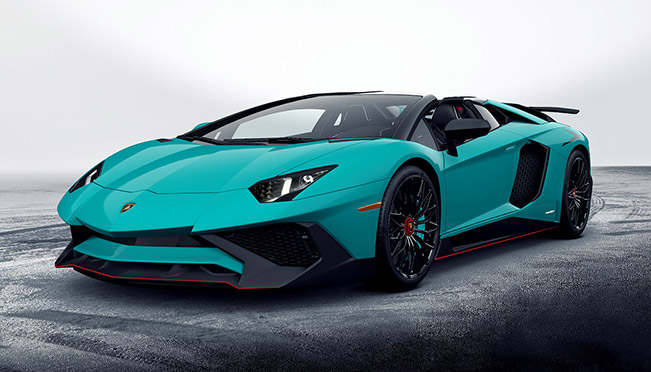 2017 Lamborghini Aventador SuperVeloce Roadster Front Angle