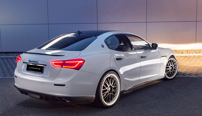 2015 GS Exclusive Maserati Ghibli EVO Rear Angle