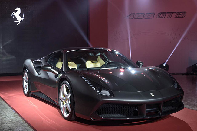 The new Ferrari 488 GTB presented in Thailand