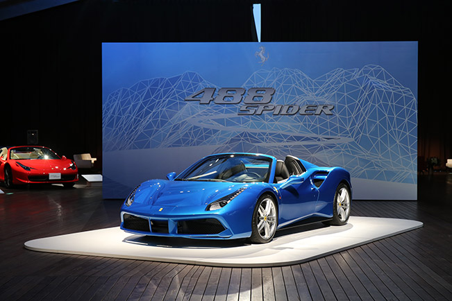 Japan Celebrates the Premiere of Ferrari 488 Spider